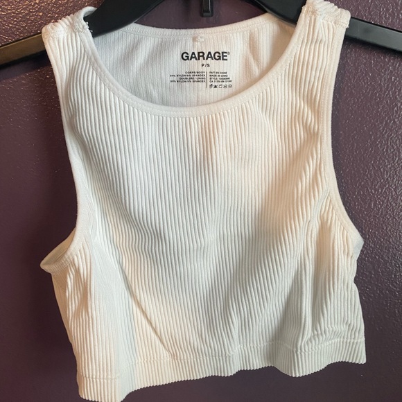 White cropped tank top - Picture 1 of 2